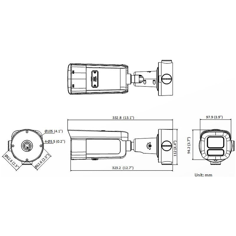 Hikvision DS-2CD3643G2-IZSU 2.7-13.5 mm B Bullet 4MP Smart IP Camera