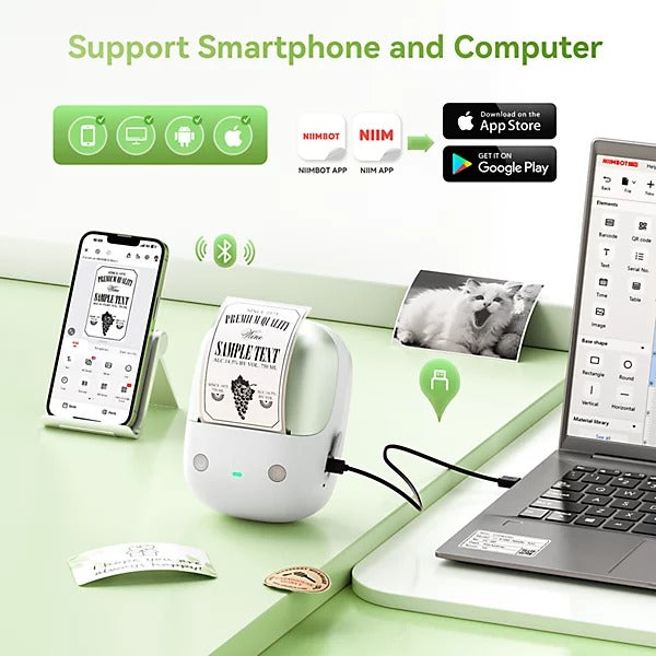 NiiMbot Label Printer B2 Pro Green NB-B2 Pro/GN