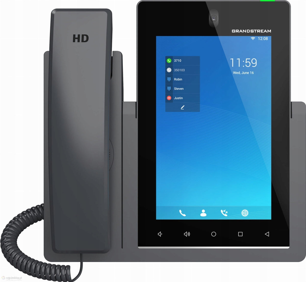 Grandstream GXV3470 - IP Video Phone - with Digital Camera, Bluetooth - Wi-Fi/ Bluetooth 5.0 - 10-way Call Function 802.11a/b/g/n/ac/ax