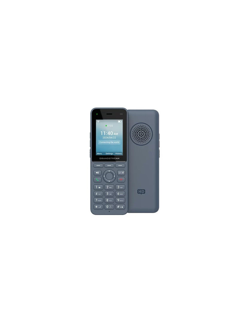 Grandstream WP826 - Cordless VoIP Phone - Bluetooth Interface - IEEE 802.11a/b/g/n/ac/ax (Wi-Fi) - 3 Lines (WP826)
