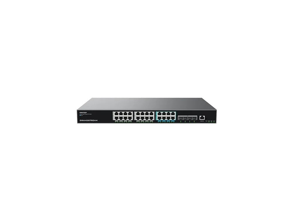 Grandstream GWN7822P - Layer 3 Multi-Gigabit Network Switch - 24 Gigabit Ports (16x 1 G, 8x 2.5 G), 4 SFP+ Ports