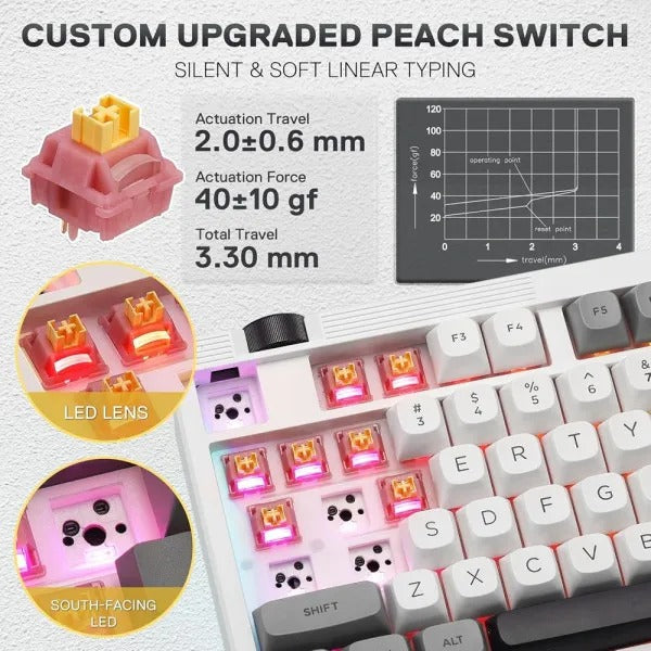 REDRAGON OTIIM K729 PRO Bullet QL Keyboard K729WGB-RGB-PRO