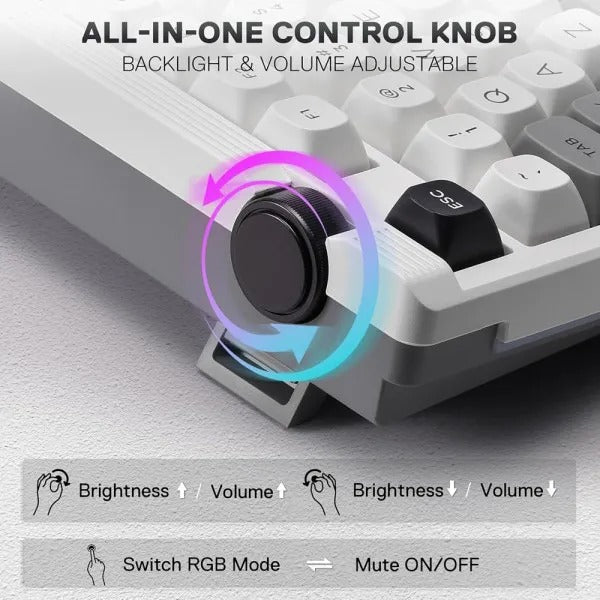 REDRAGON OTIIM K729 PRO Bullet QL Keyboard K729WGB-RGB-PRO
