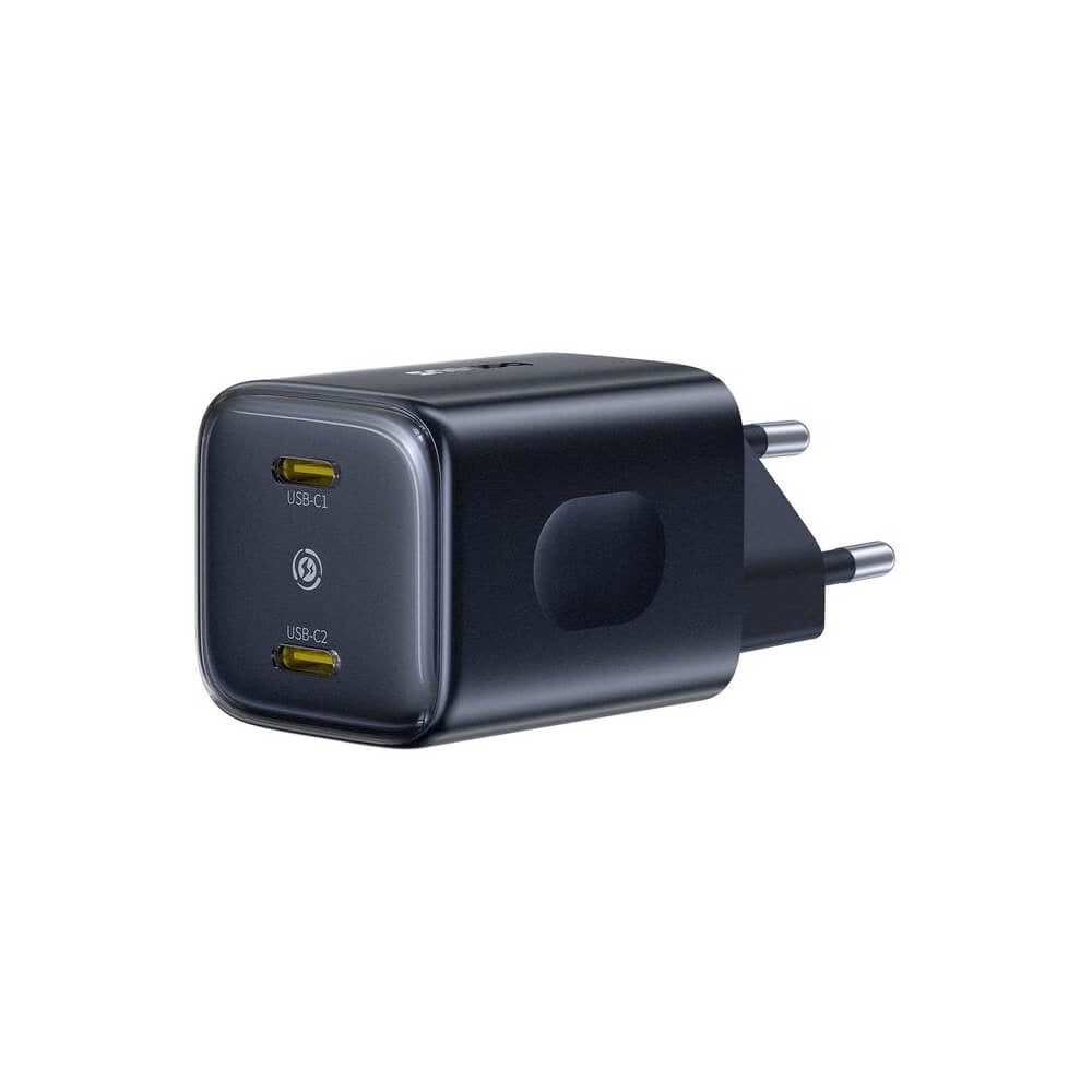 Baseus PicoGo AN13 Fast Charger 45W Dual USB-C EU Cosmic Black E0121F00