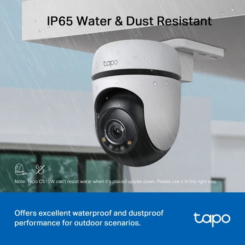 Mercusys Outdoor Pan/Tilt Security Wi-Fi Camera - 2K QHD - MC510