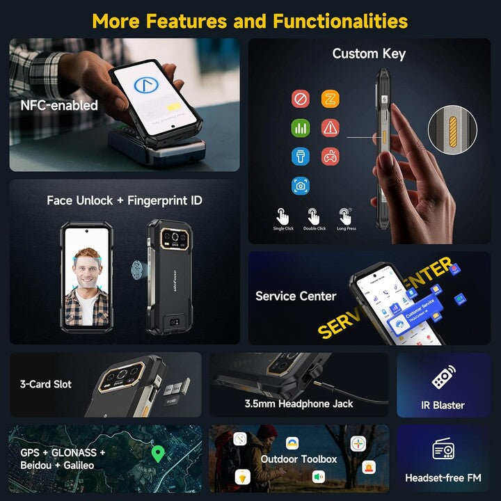 Ulefone Smartphone Armor 27 Pro 5 G 12GB/256GB Black