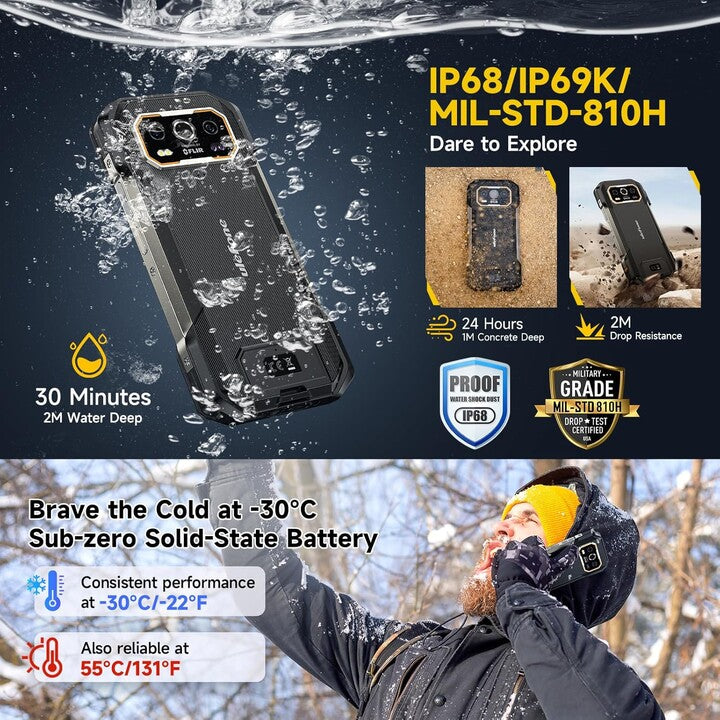 Ulefone Smartphone Armor 27 Pro 5 G 12GB/256GB Black