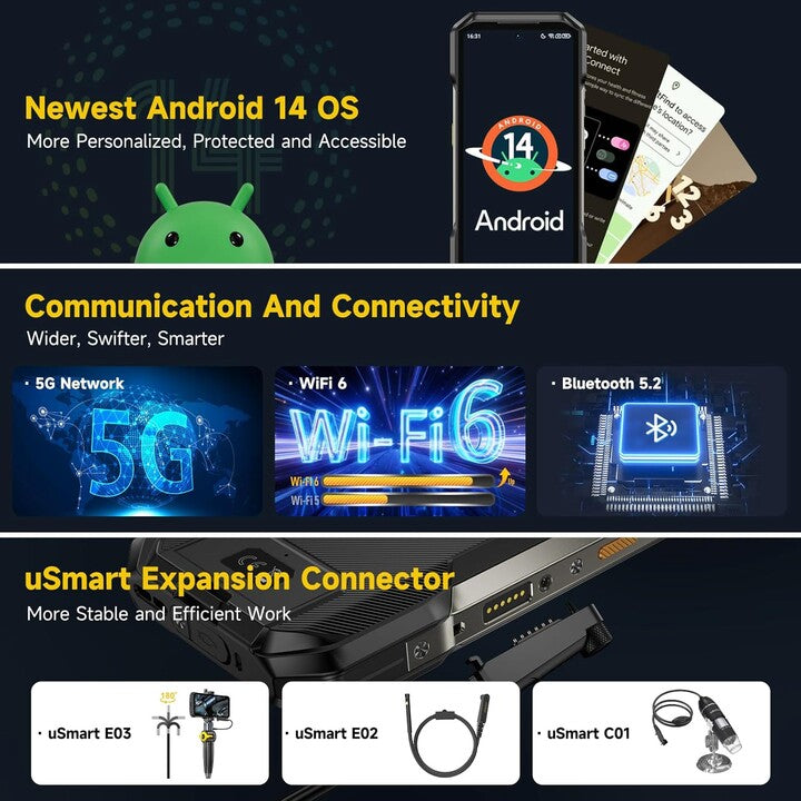 Ulefone Smartphone Armor 27 Pro 5 G 12GB/256GB Black
