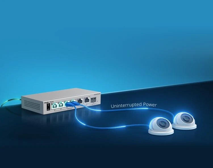 Ruijie RG-ES207GS-HP 4-Port PoE Switch with 2 Uplink