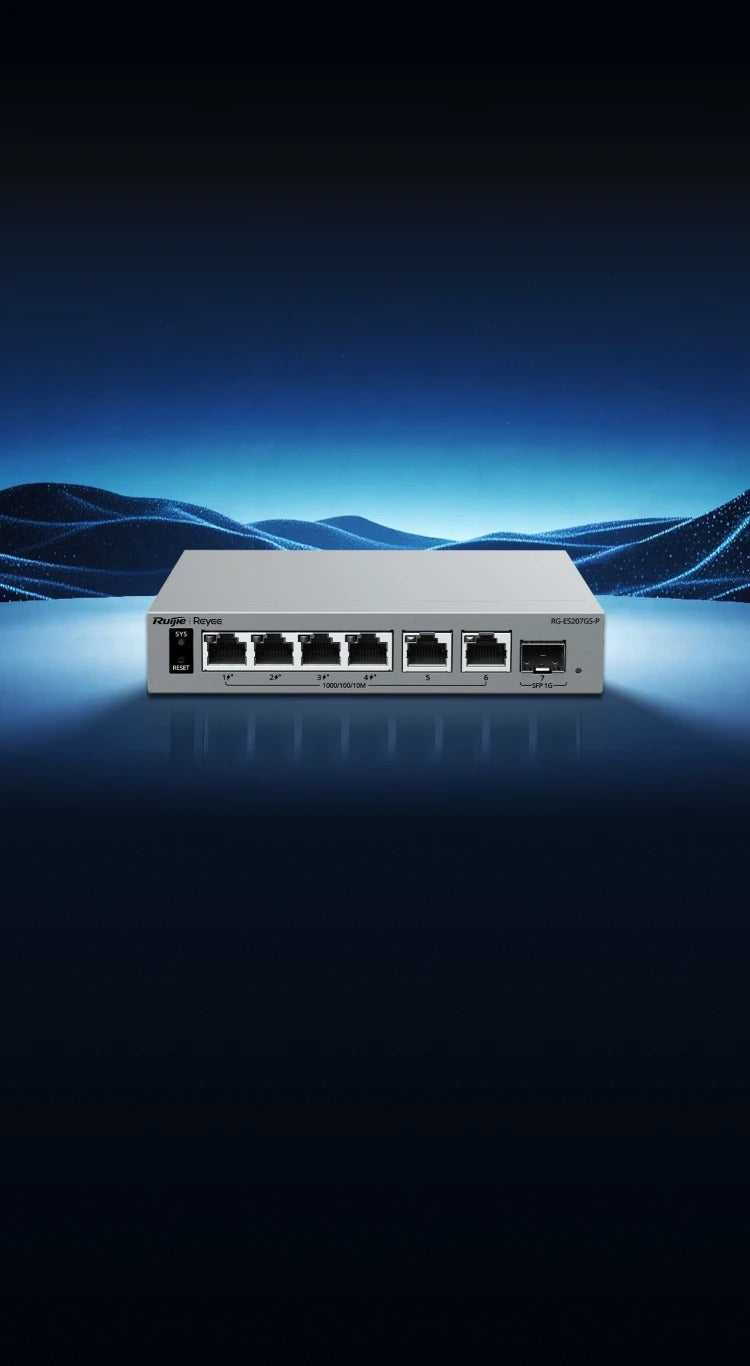 Ruijie RG-ES207GS-P 4-Port PoE Switch with 2 Uplink