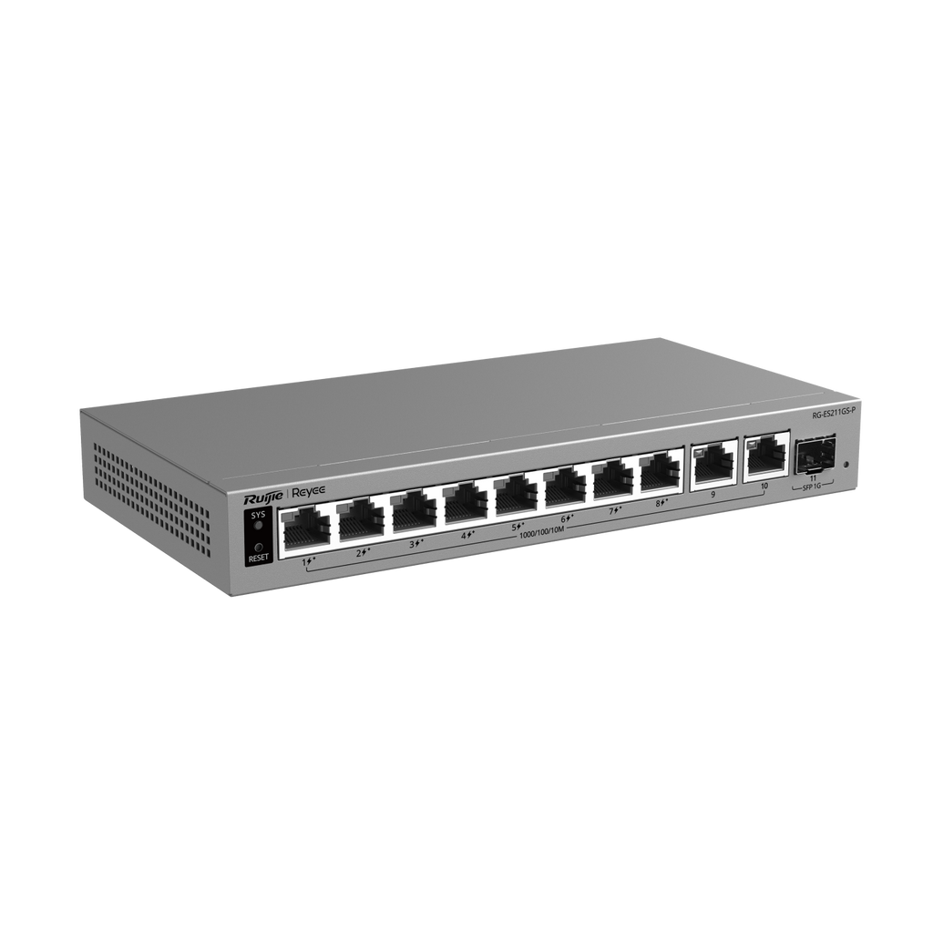 Ruijie SWITCH POE RG-ES211GS-P 8-PORT + 2 UPLINK