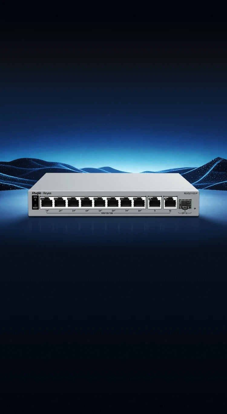Ruijie SWITCH POE RG-ES211GS-P 8-PORT + 2 UPLINK