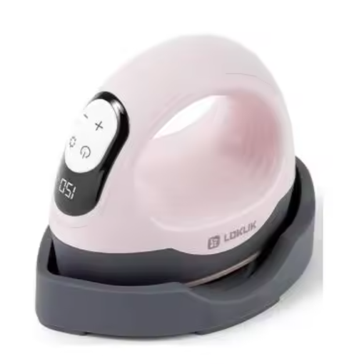 LOKLiK ImPress Mini 3 Pastel Pink Heat Press 9.3 x 8 cm for HTV Sublimation