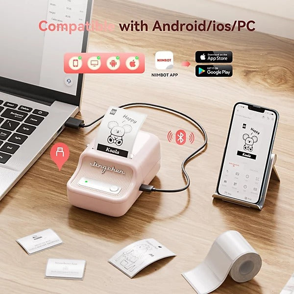 NiiMbot Label Printer NB-B21S Pink