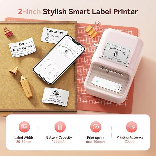 NiiMbot Label Printer NB-B21S Pink