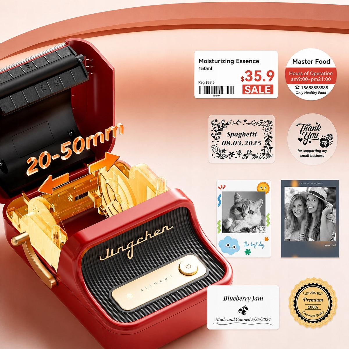NiiMbot Label Printer B21 PRO Red NB-B21_PRO/RD