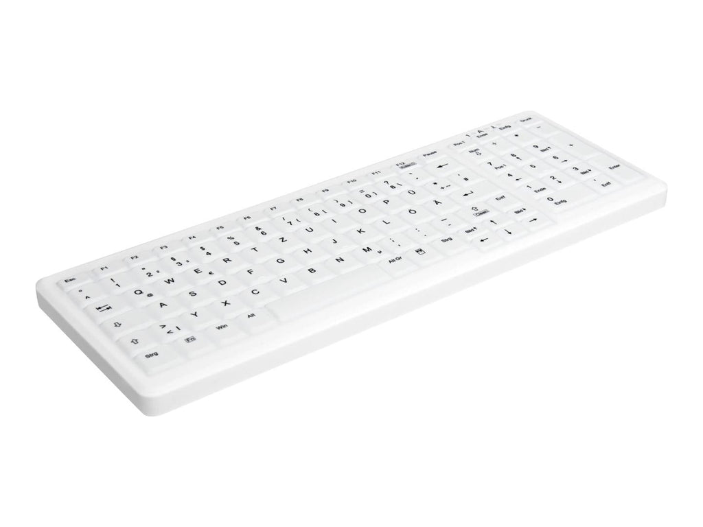 Active Key MedicalKey AK-C7000 Wireless Keyboard - 2.4 GHz - German - White (AK-C7000F-FU1-W/GE)