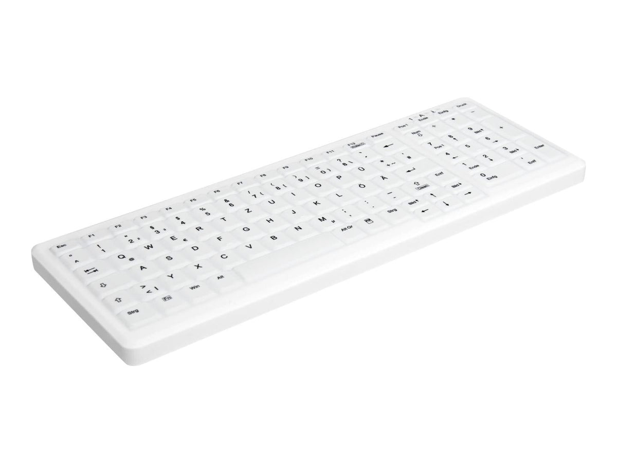 Active Key MedicalKey AK-C7000 Wireless Keyboard - 2.4 GHz - German - White (AK-C7000F-FU1-W/GE)