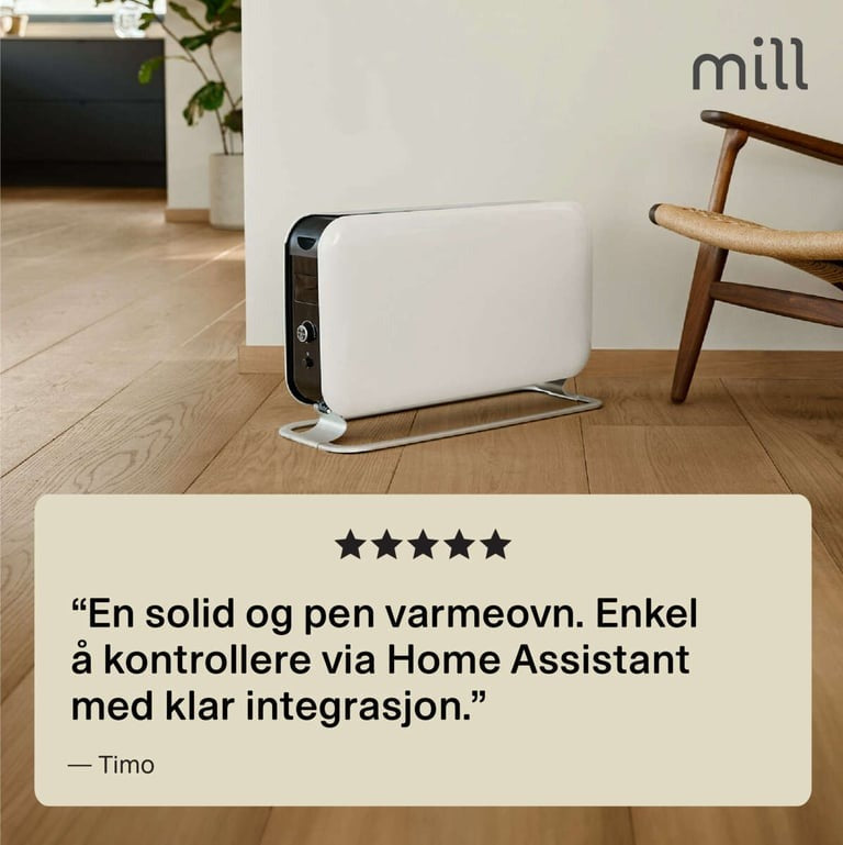 Mill | Portable Heater | CO1500MAXWIFI3 | Convection Heater | 1500 W | Suitable for rooms up to 14-18 m2 | White | IPX4