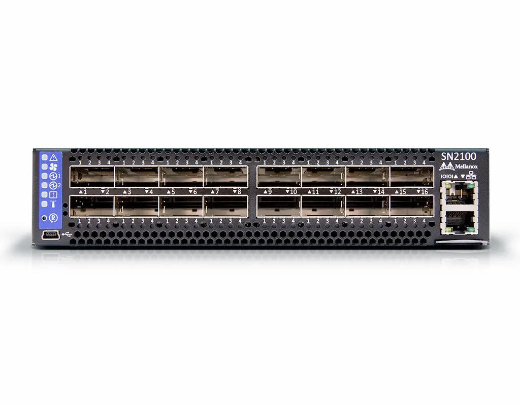 Mellanox QSFP28 Receiver Module - 100 Gigabit Ethernet - 100GBase-SR4 - for Spectrum Switches SN2100 SN2700 Spectrum-2 SN3420 SN3700C Spectrum-3 SN4600C