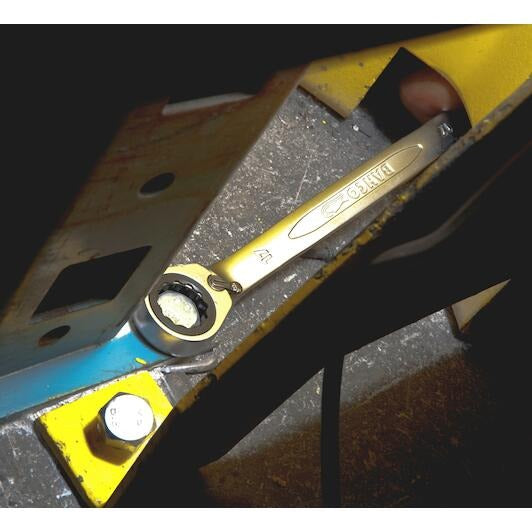Bahco Ratchet Ring Wrench 24 mm, 323 mm Length, 12-Tooth, Model 1RM-24
