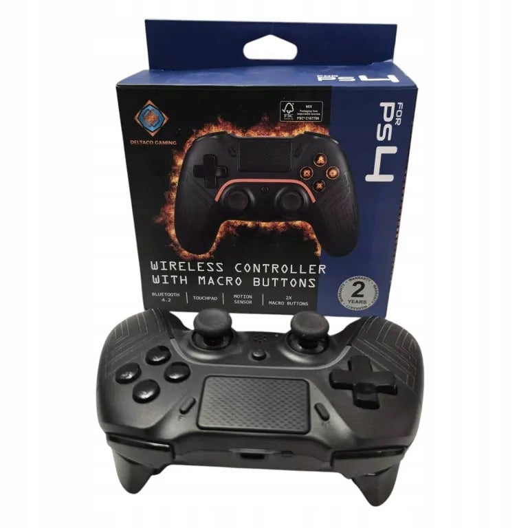 Deltaco PS4/PC Wireless Controller - Black - GAM-139