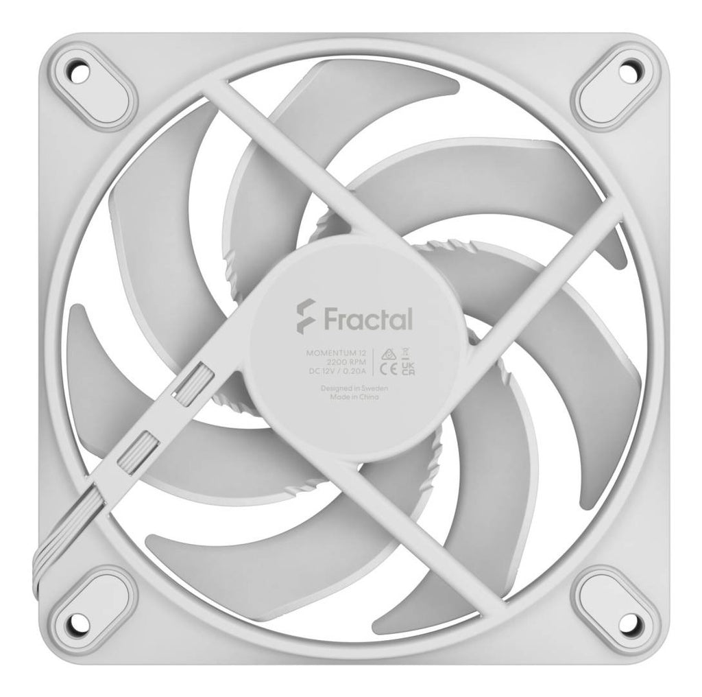 Fractal Design Momentum 12 Case Fan, White, FD-F-MO1-1202
