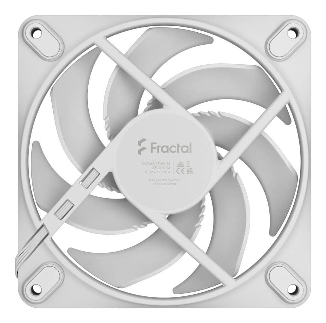 Fractal Design Momentum 12 Case Fan, White, FD-F-MO1-1202