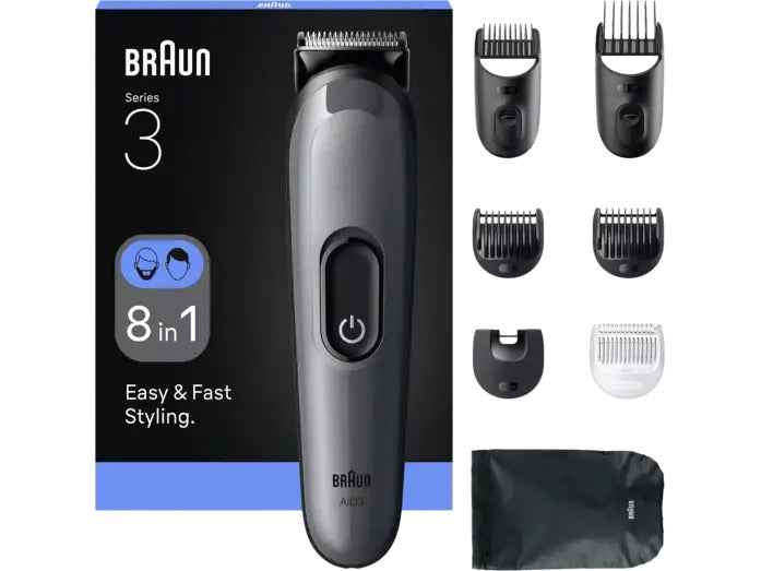 Braun Series 3 All-In-One Style Kit AIO3540 Hair Clipper Grey (AIO3540)