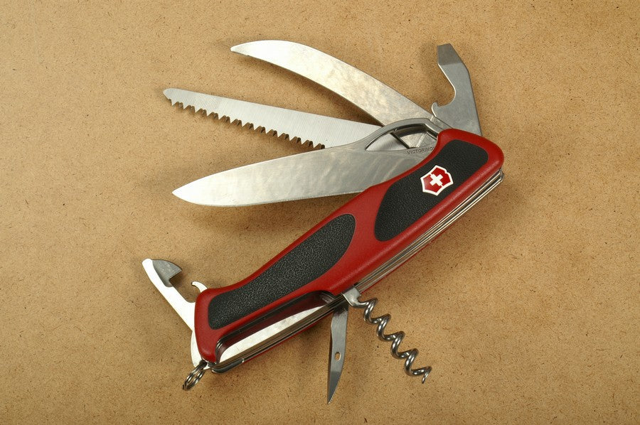 Victorinox Pocket Knife Ranger Grip 57 Hunter Red/Black (V-0.95 83.MC)