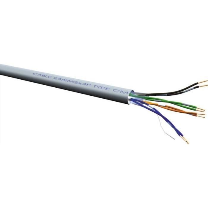 Roline Bulk Cable - 100 m - UTP - CAT 6a - Robust - Grey