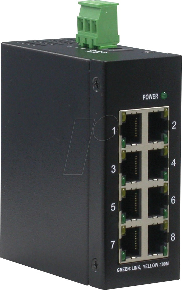 ROLINE 8x RJ-45 Unmanaged Industrial Switch (21.13.1156)