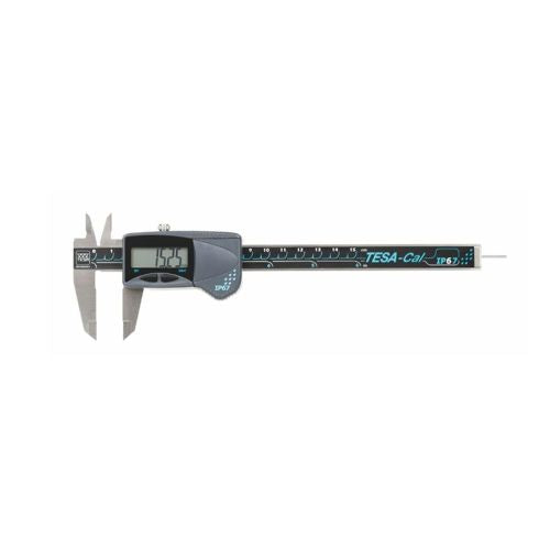 150 Digit Caliper 0-6"/0-150 mm IP40 Stainless Steel LCD TESA TLC 3V/RD