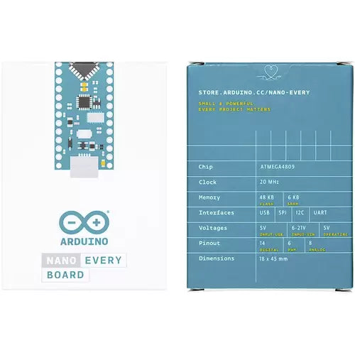 Arduino Nano Every Board - Pack of 3 (ABX00028-3P)