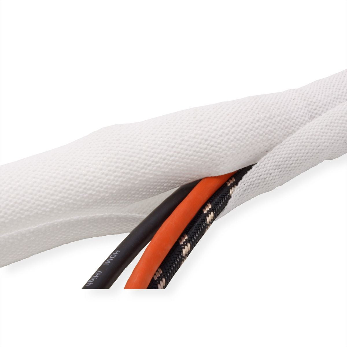 VALUE SNAP Braided Hose for Cable Bundling White 25 m (19.08.3153)