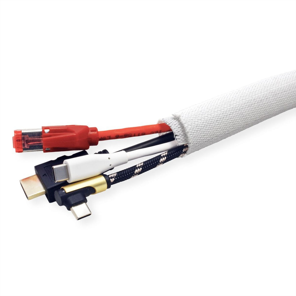 VALUE SNAP Braided Hose for Cable Bundling White 25 m (19.08.3153)