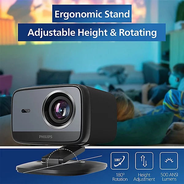 Philips NeoPix 450 Smart Projector - 1920x1080 - 1000:1 - Dark Grey (NPX450/INT)