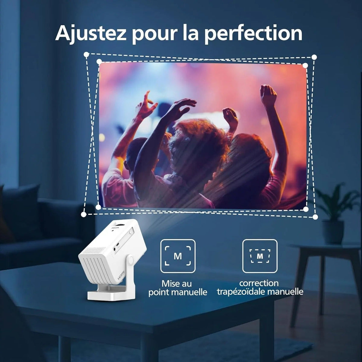 Philips NeoPix 140 Projector NPX140 White Wi-Fi