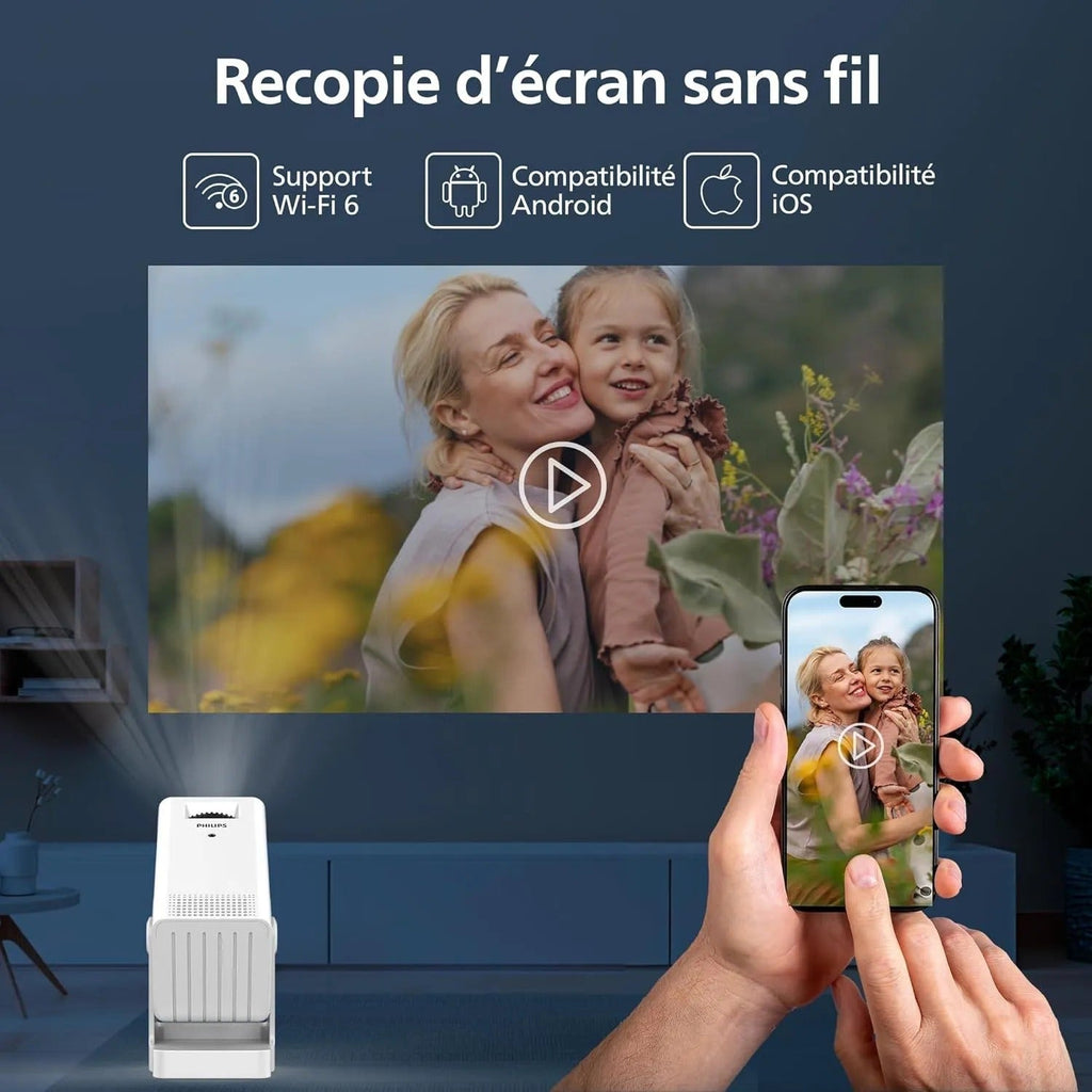 Philips NeoPix 140 Projector NPX140 White Wi-Fi
