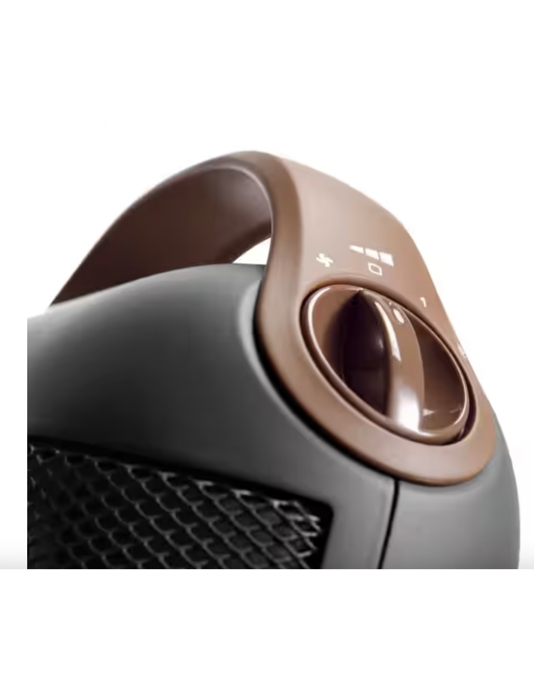 DeLonghi HFX30C18.AG Electric Fan Heater, Indoor, Black/Grey, 1800 W (0114571001)