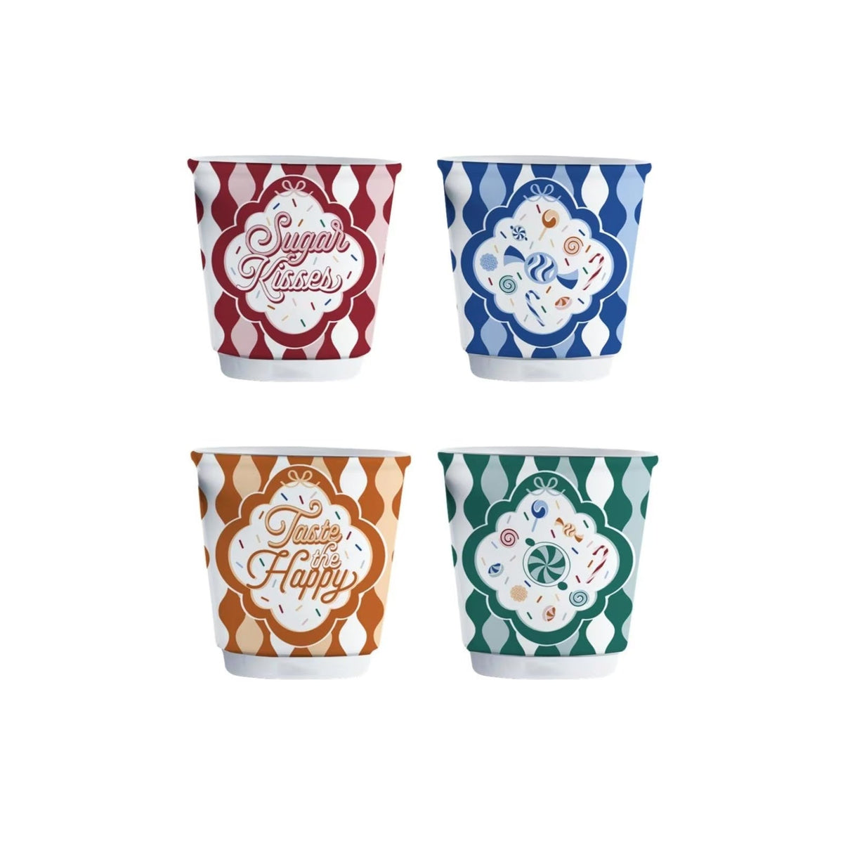 BIALETTI NCANDY010 Set of 4 Cups 420 g 74 mm Width 260 mm Length 72 mm Height