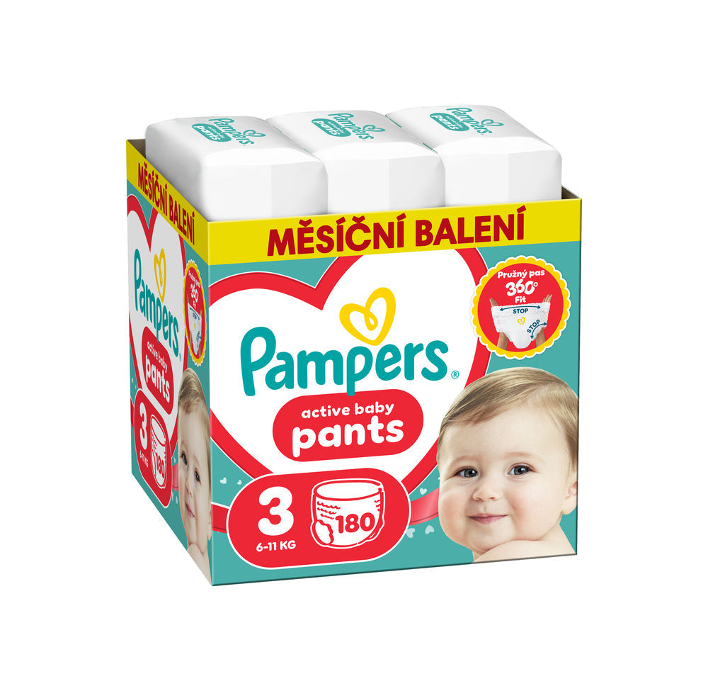 Pampers Active Baby Diapers 3 6-11 kg 180 pcs