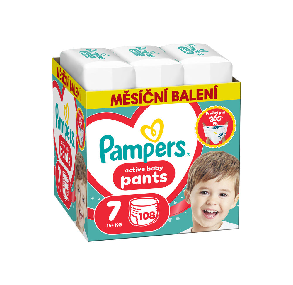 Pampers Active Baby Pants 15+ kg 108 pcs Model 53582