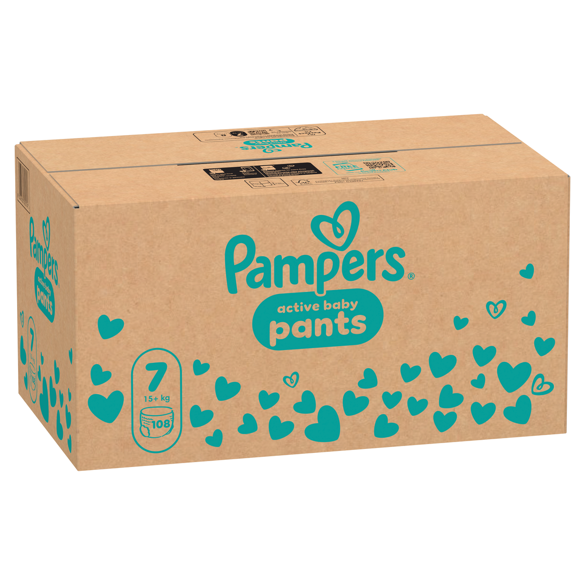 Pampers Active Baby Pants 15+ kg 108 pcs Model 53582