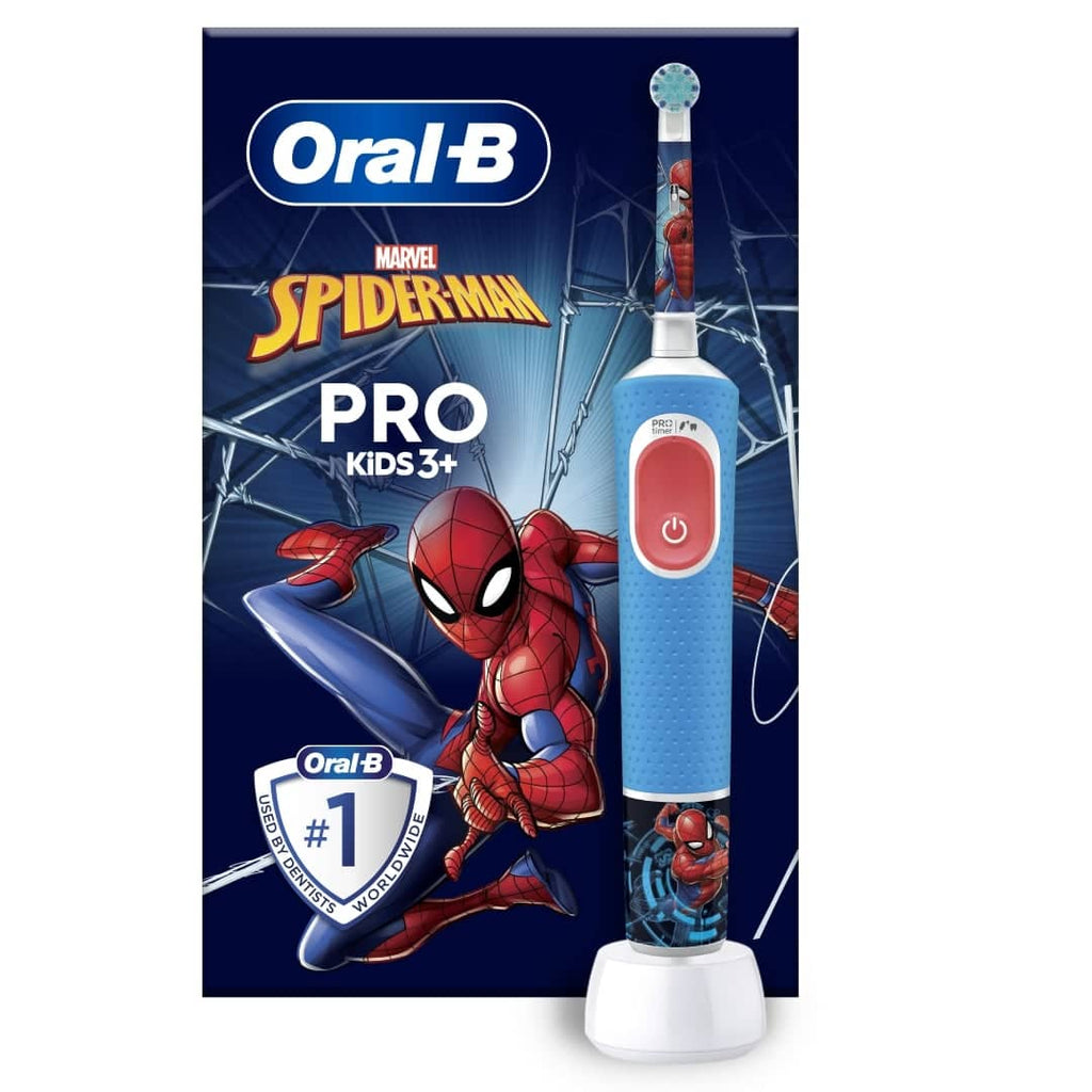 Oral-B Vitality Pro Spiderman Toothbrush - 2 Brushing Modes, Fun Design