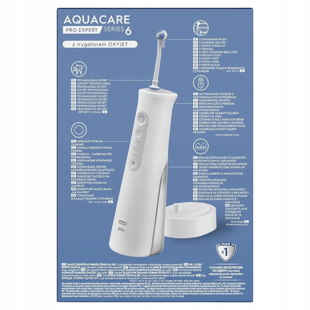 Braun Oral-B AquaCare Pro-Expert Irrigator Series 6 White (MDH20.036.3)