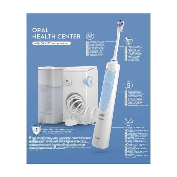 Oral-B Oxyjet Adult Rotating-Vibrating Toothbrush White (841396)