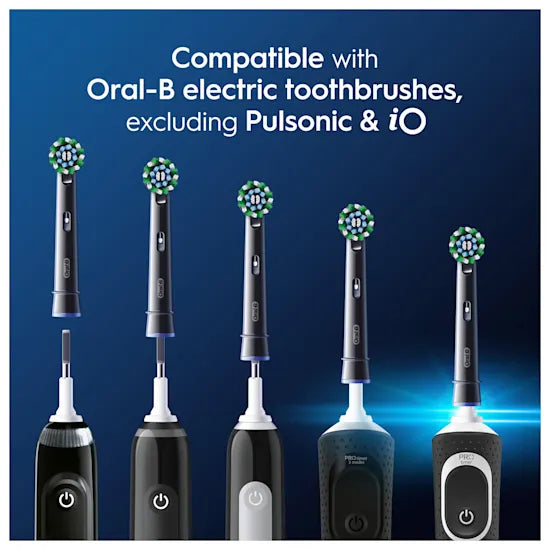 Oral-B Pro CrossAction BLACK Replacement Brush Heads 10-Pack