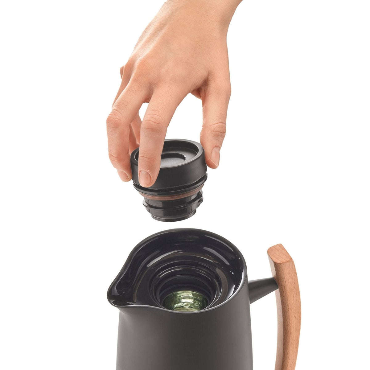 Guzzini RIVIERA'63 Thermos Carafe - 1 Liter - Black