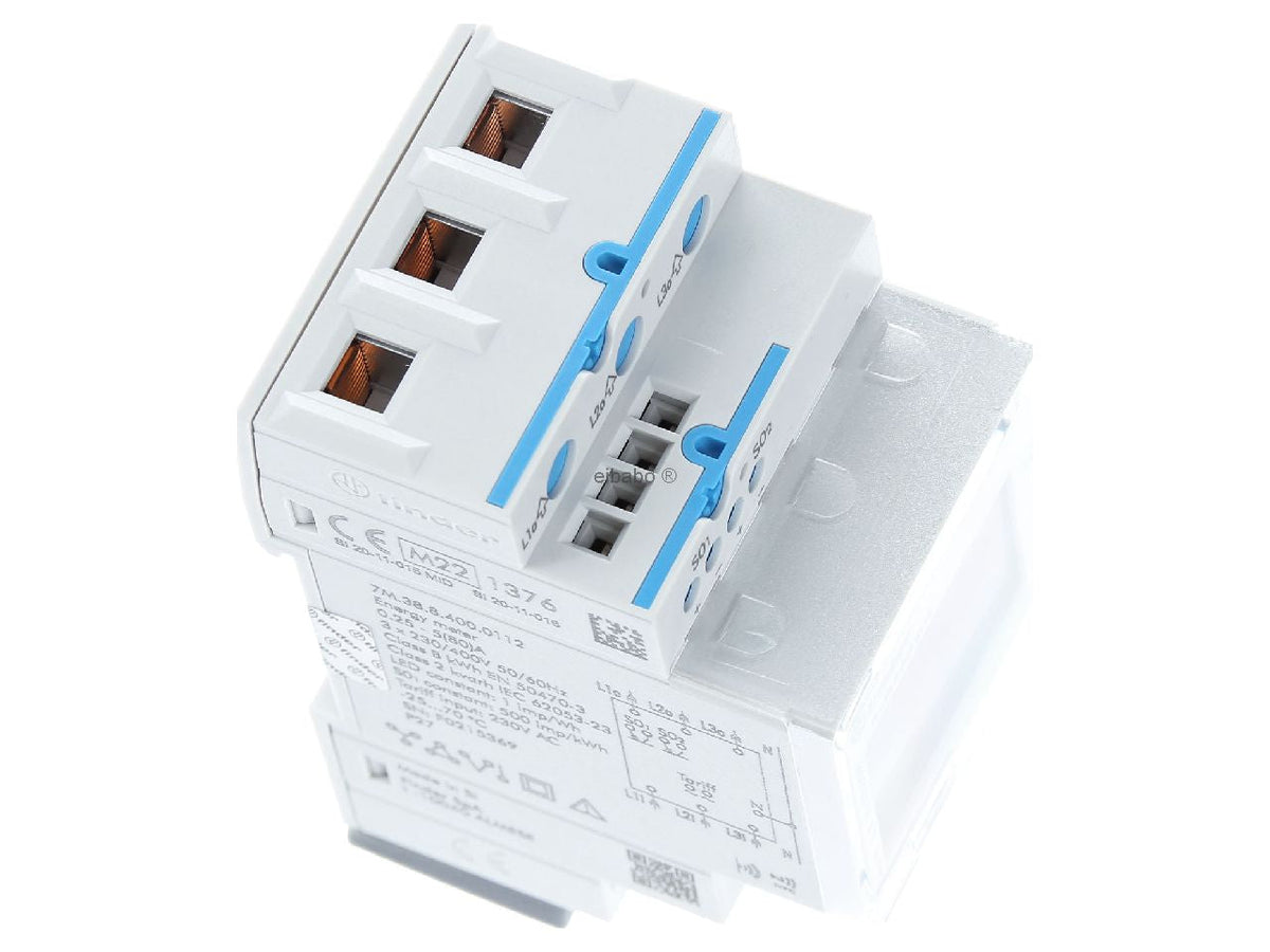 Finder 7 M.38.8.400.0112 Digital Electricity Meter 80 A 2-Way Rail-Mount